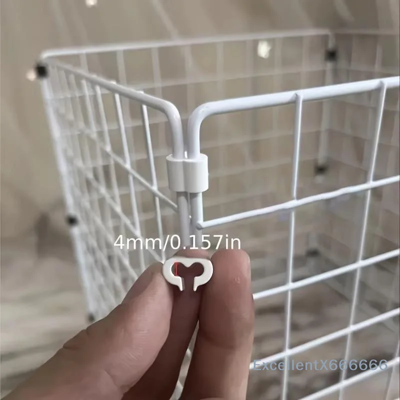 Plastic Playpen Fitting Connectors 20Pcs DIY Modular Grid Panel Kit for Cat Dog Playpen Small Animal Cage Indoor Outdoor
