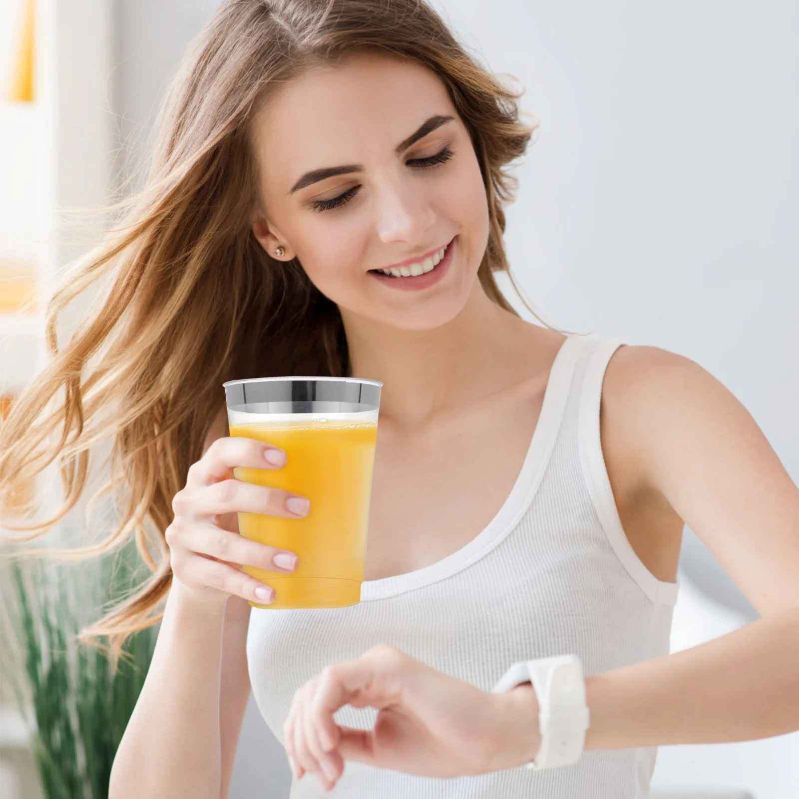 10 pz 360 ml tazze di gelato usa e getta bicchiere di plastica per uso alimentare per la festa bocca di grande calibro acqua calda fredda