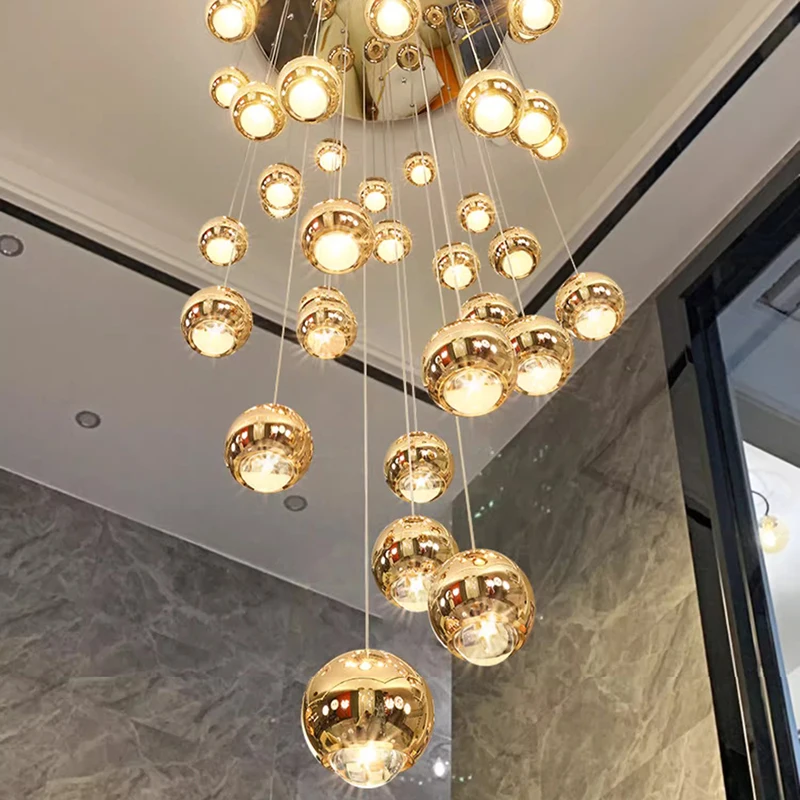 

Modern home decor led lights pendant light lamps forstaircase Chandeliers for living room hanging light indoor lighting