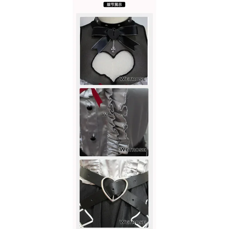 【Wetrose】متوفر في المخزون Sakamata Chloe 2023 زي جديد أزياء تنكرية للمواعدة فستان Hololive JP Holo Vtuber HoloX مجموعة شعر مستعار للهالوين