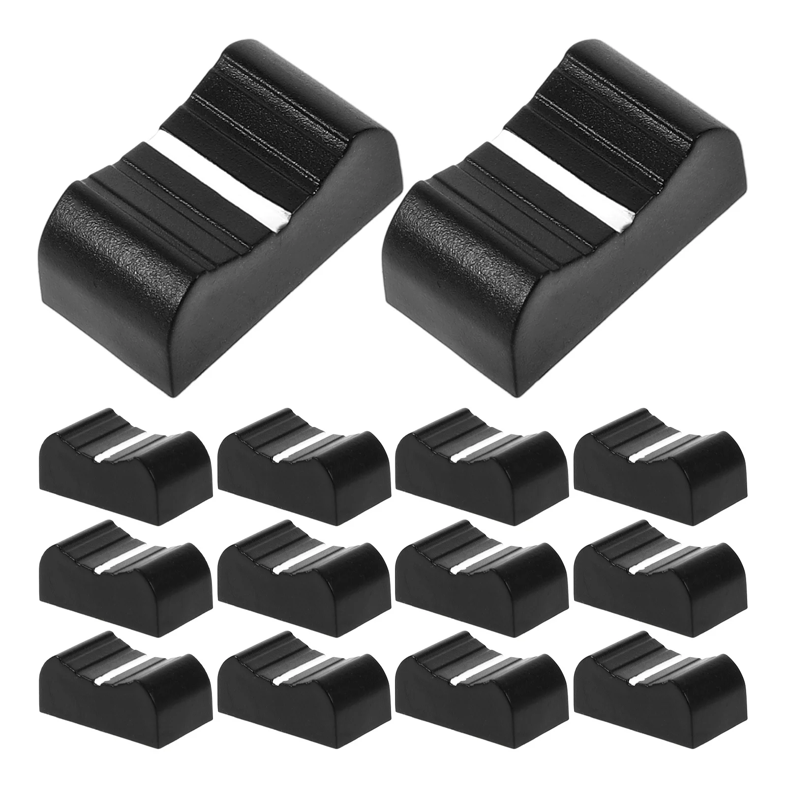 20 قطعة قبعات دفع بلاستيكية خلاط المنزلق ترويسة قبعات استبدال المقابض ل مستقيم الشريحة الجهد وحدة التحكم خلاط الملحقات