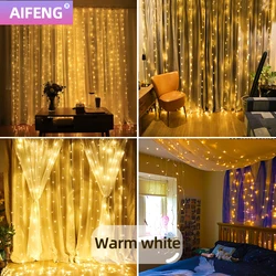 220v Led Curtain Light Fairy Lights Christmas Lights Led Icicle Lights Bedroom Party Garden Family Wedding Decoration