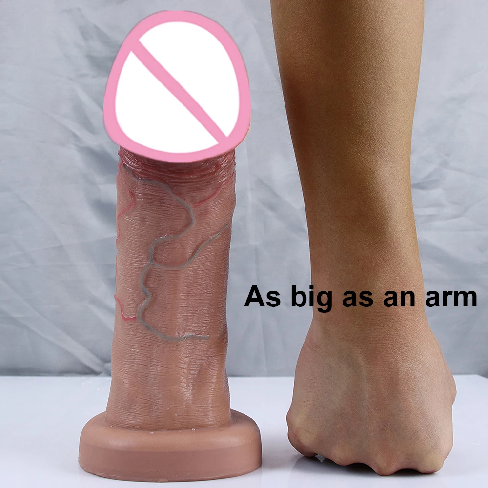 Skin Super Realistic Dildo Big Glans Penis Huge Anal Dick Suction Cup Adult Strapon Sex Toys For Woman Vagina Orgasm Masturbator