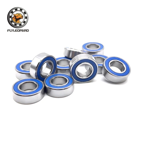 Rodamiento MR126RS 10 Uds 6x12x4mm ABEC-7 Hobby coche eléctrico RC camión MR126 RS 2RS rodamientos de bolas MR126-2RS sellado azul