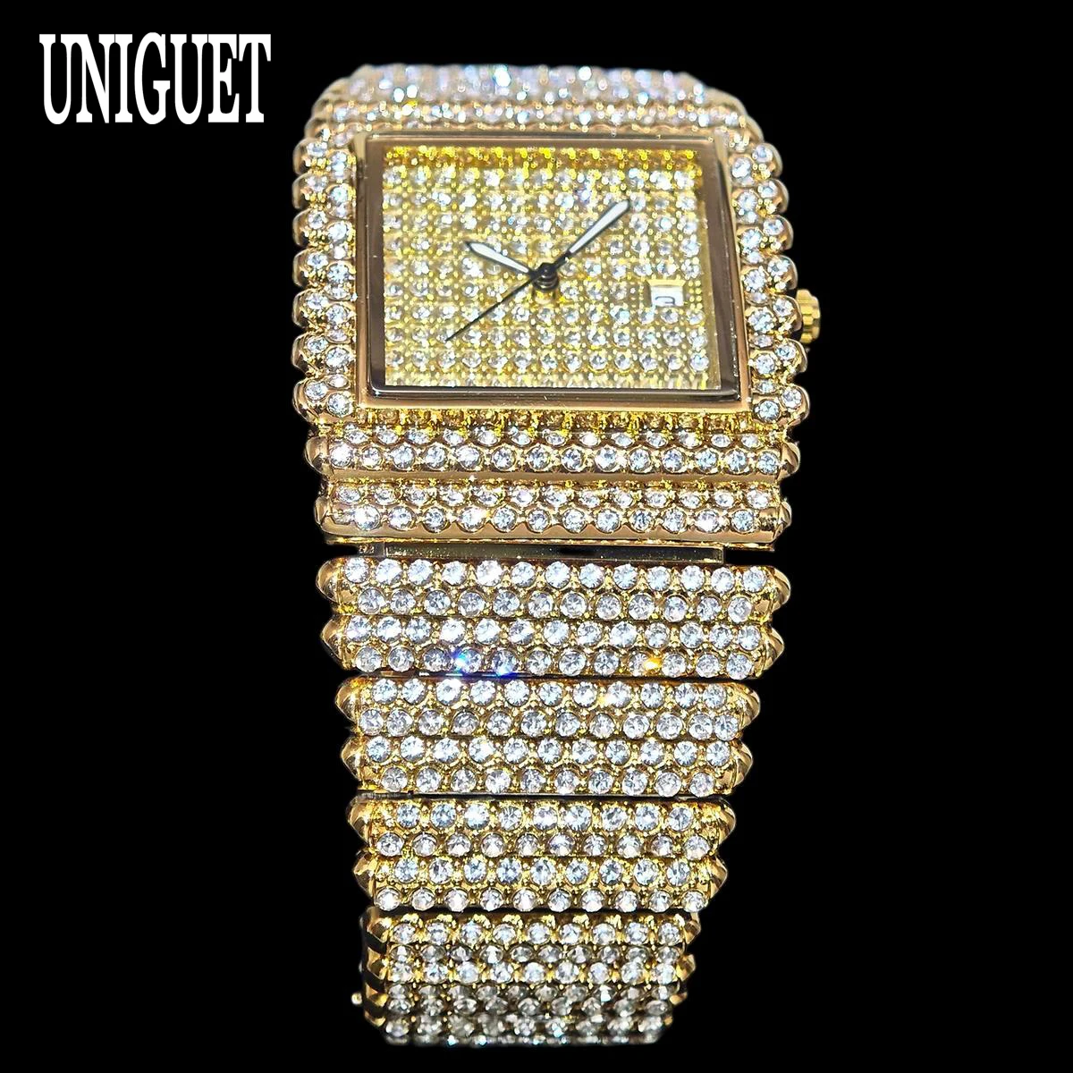 Hot Fashion UNIGUET Full Diamo - огляд і ціна Jewelry And Watches Luxury Brand