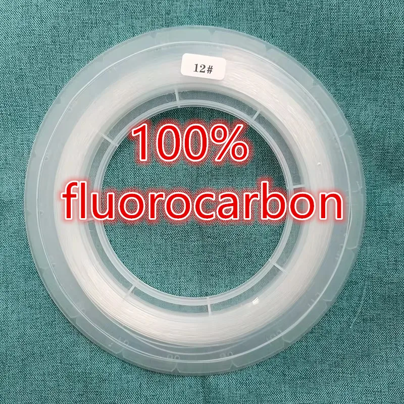 100M Fishing Fluorocarbon Big Size 0.70mm 0.90mmTransparent Sea Fishing Boat Fishing Carbon  Leader  Fishing Accessories