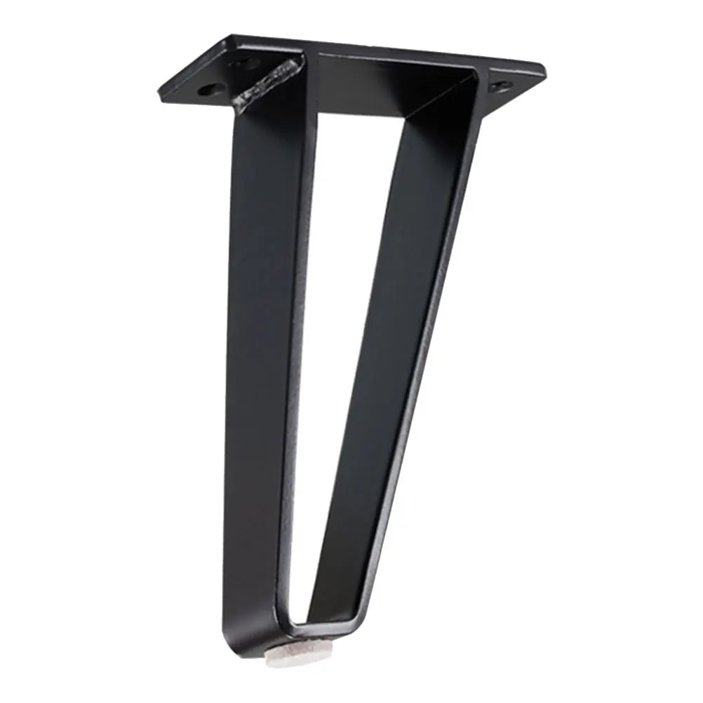 

Trapezoid Metal Furniture Legs Black Steel Cabinet Support Feet for DIY Table Sofa Wardrobe Coffee Nightstand Home Office