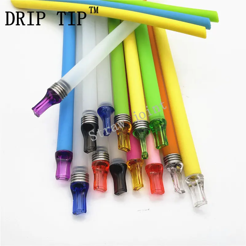 1 Pcs Authentic 510 MTL Flat Mouth Stainless Steel Plastic Small Caliber Spliceable Straw Joint