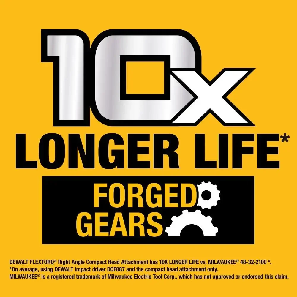 Imagem -05 - Dewalt Square Drive Modular Ângulo Direito Acessório Acessórios Power Tool Dwamra14ft Flextorq 14 38