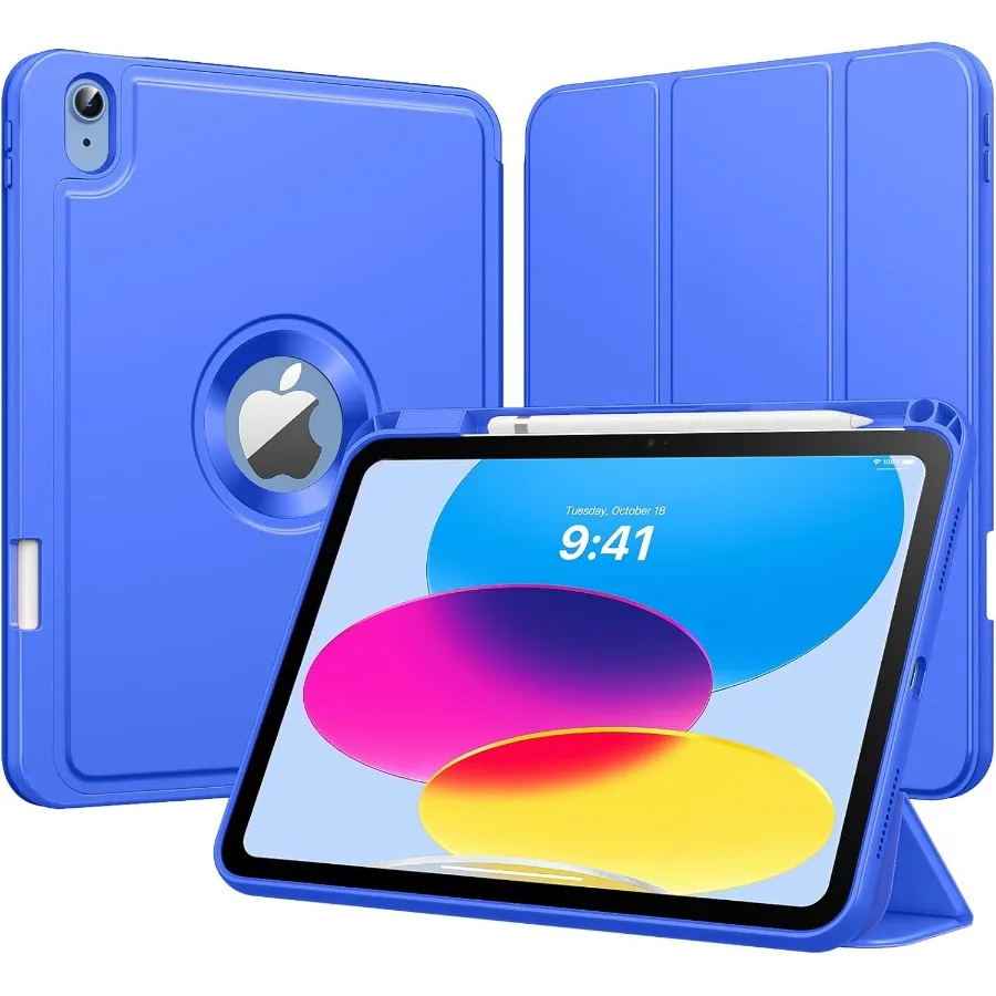 حافظة iPad الذكية ثلاثية الطي لجهاز iPad A16 11th Generation 2025 و10.9 بوصة iPad 10th Generation 2022 مع Penci #2