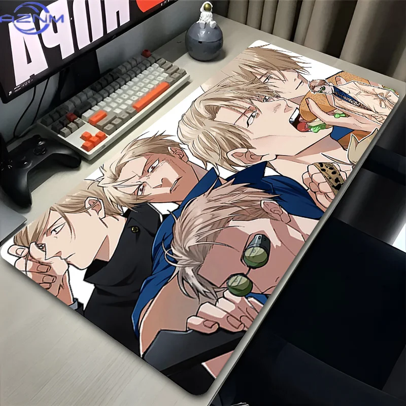 PC Cool Nanami Kento Gamer Cabinet Mouse Pads Japan Anime J-jujutsu K-kaisen Mousepad Laptop Non Slip Keyboard Rug XXL Desk Mat