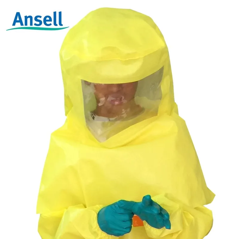10 Peices Ansell Protective Hood  Ansell Healthcare MICROCHEM By AlphaTec Series 3000  Chemically Protective Hood