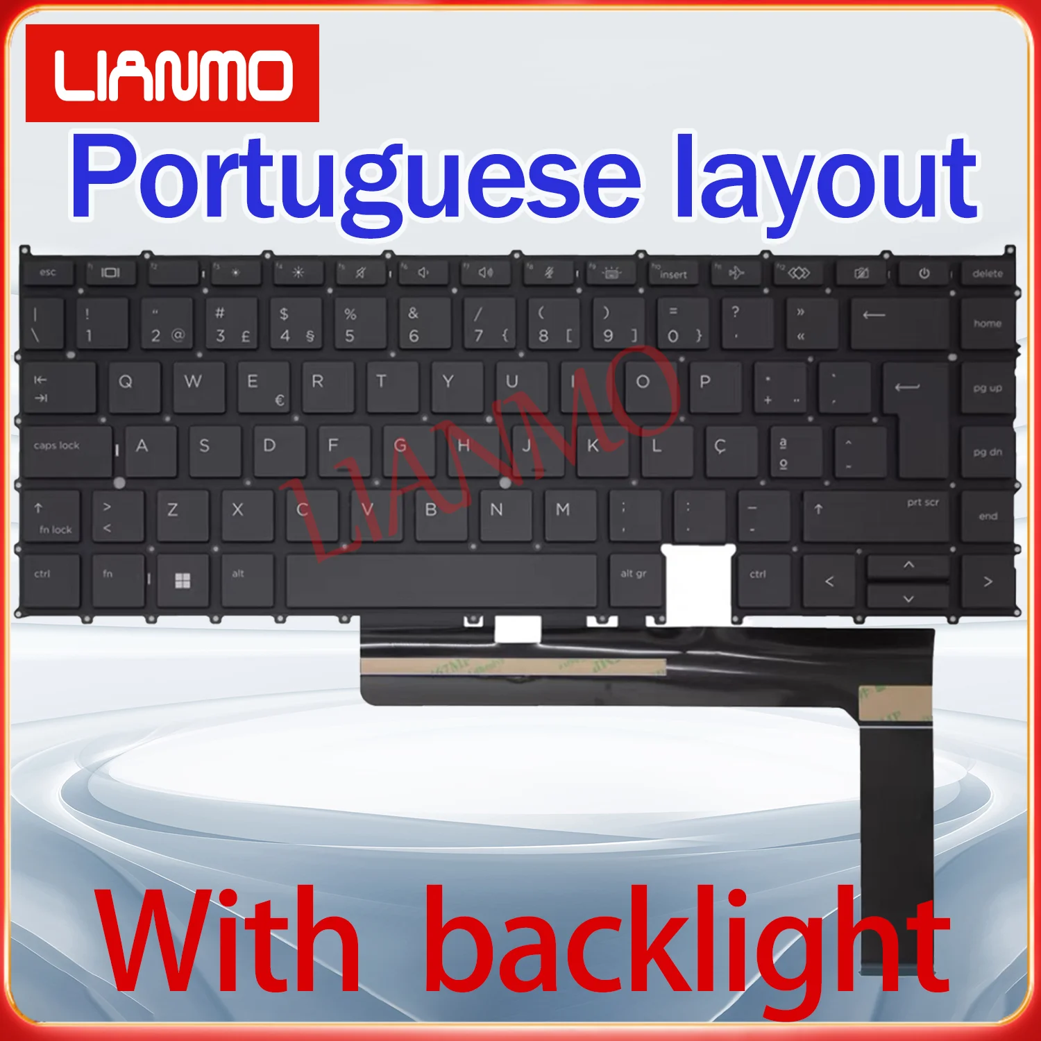 Latin Spanish/Norwegian/Portuguese/Swedish/Slovenia/Turkish/US layout for HP EliteBook X360 1040 1030 G7 G8 backlight keyboard