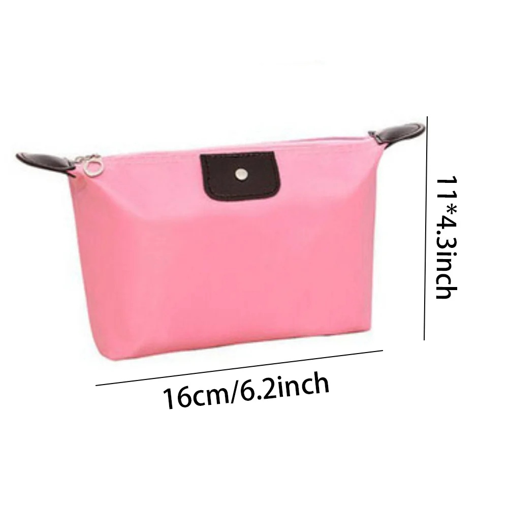 Cosmetic Bag For Women Colorful Waterproof Travel Dumpling Storage Bags Mini Cute Toiletry Makeup Portable Tote Bags Purses