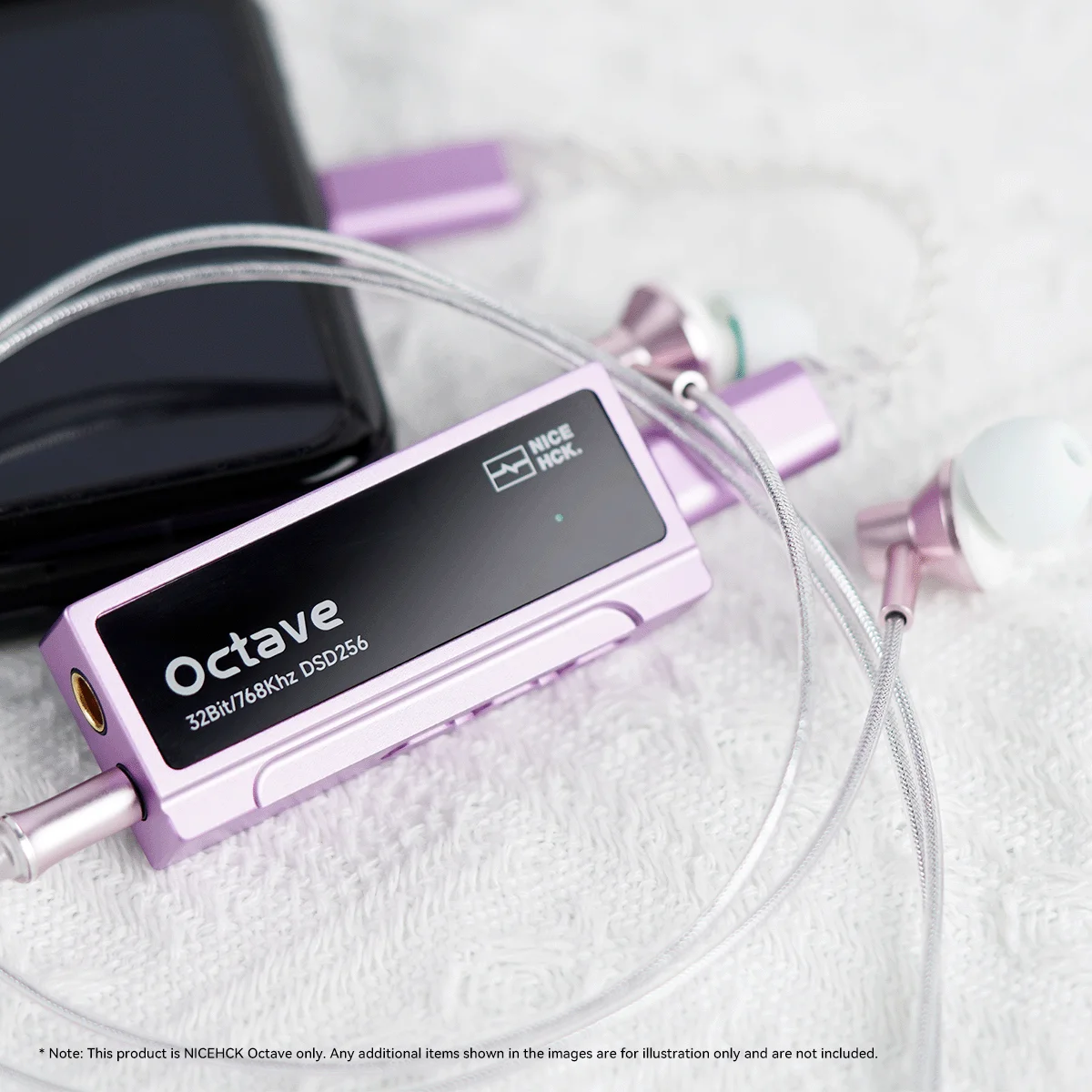 NICEHCK Octave HiFi AMP Tipe-C Amplifier Headphone DAC Portabel Chip Decoding ES9039Q2M Dual SGM8262 Op-Amp Output 3.5mm 4.4mm