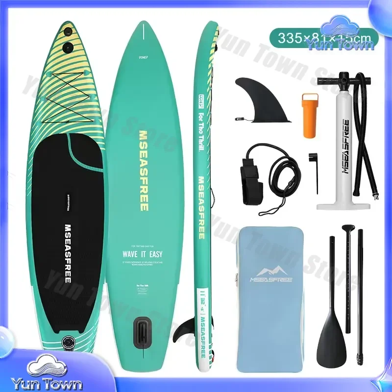 Inflatable SUP Paddle Board for Sup Surfboard and Paddle Surfing – Stand Up Paddle Board for Adults Beginners Yoga Fitness