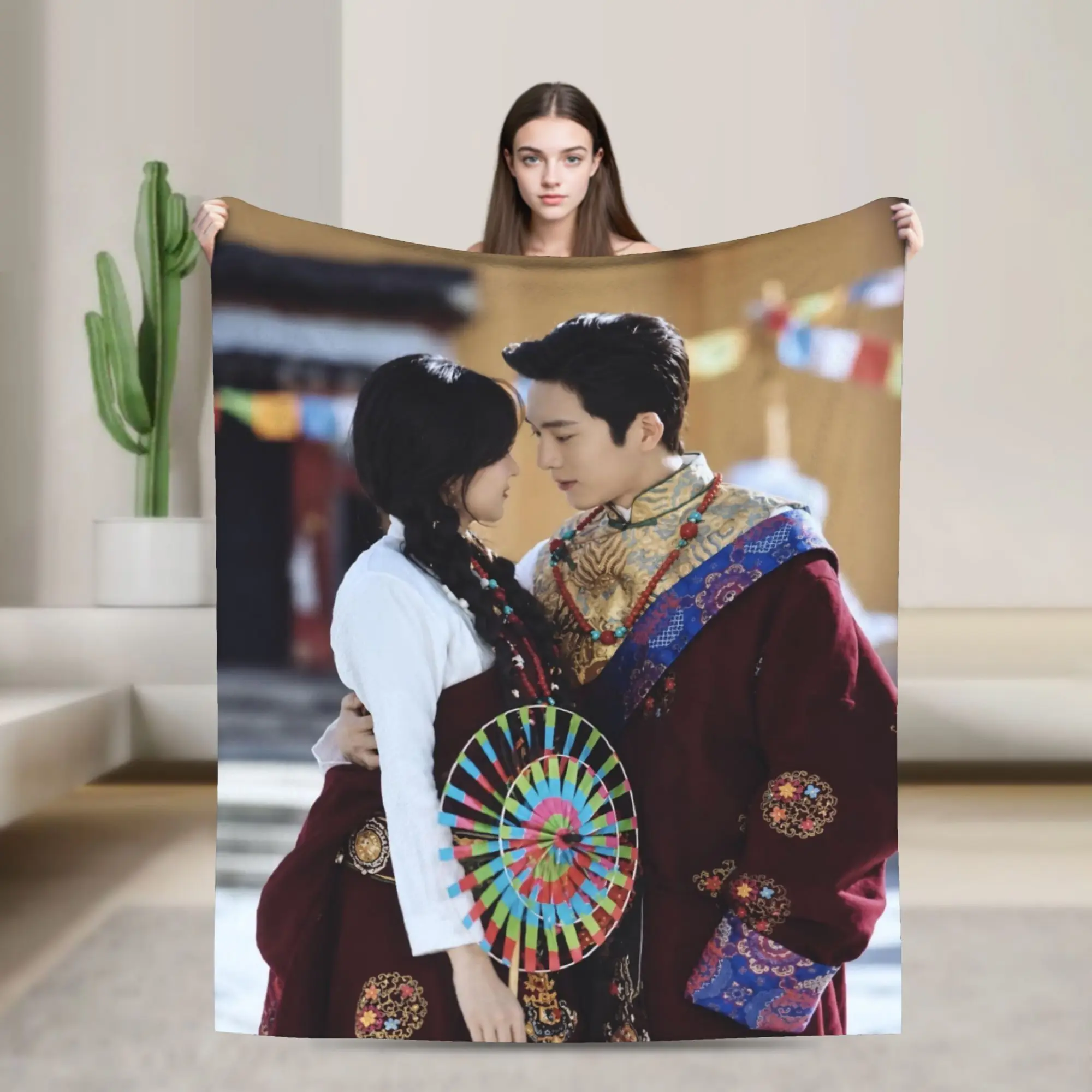 Stylish The Early Spring jing boran Blankets Ultra-Soft Fleece  Relax Throw Blankets Machine Washable