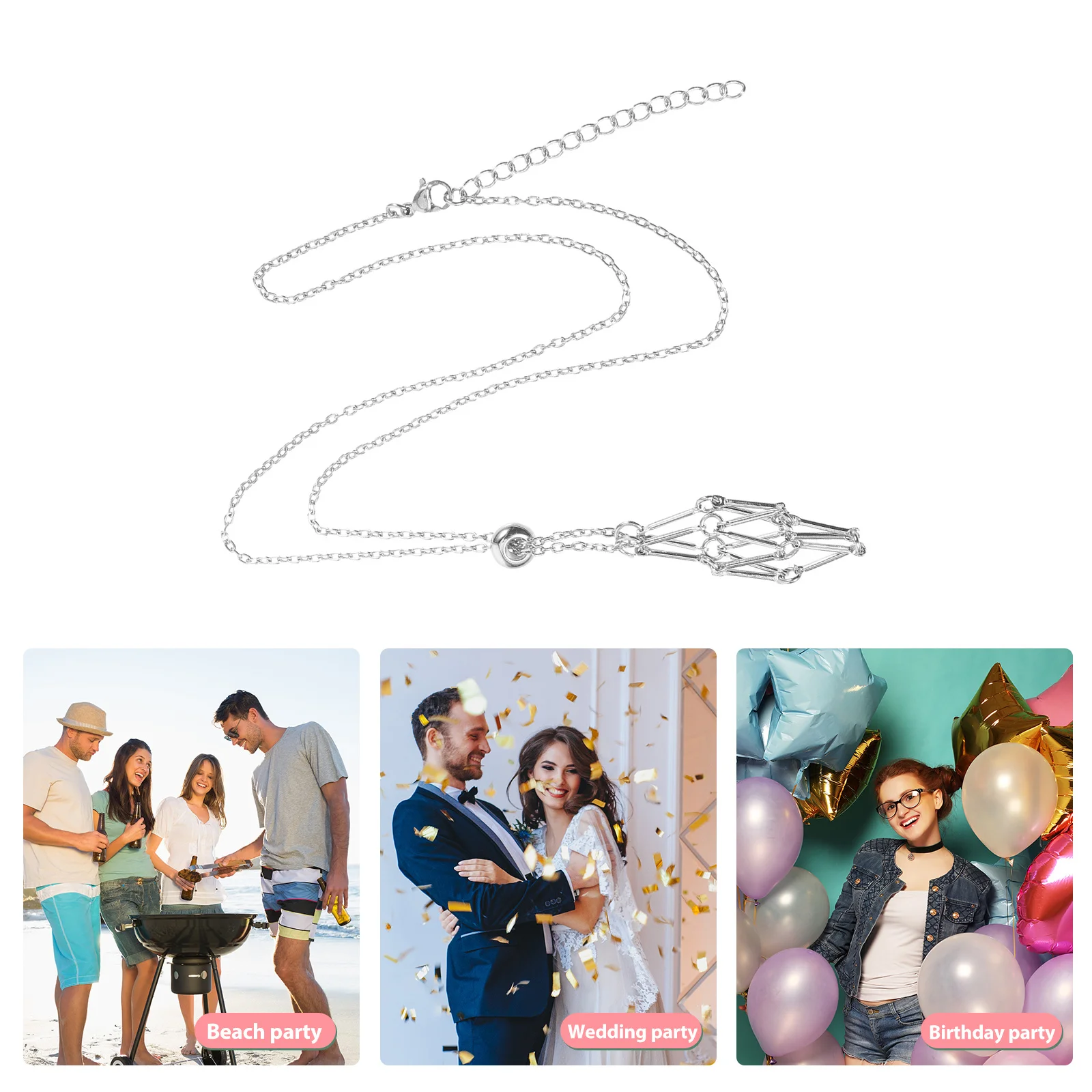 

Empty Stone Holder for Crystal Necklaces Cage Pendant Cord DIY Bead Holder for Wool Balls Gems Handmade Jewelry Craft Gift Idea