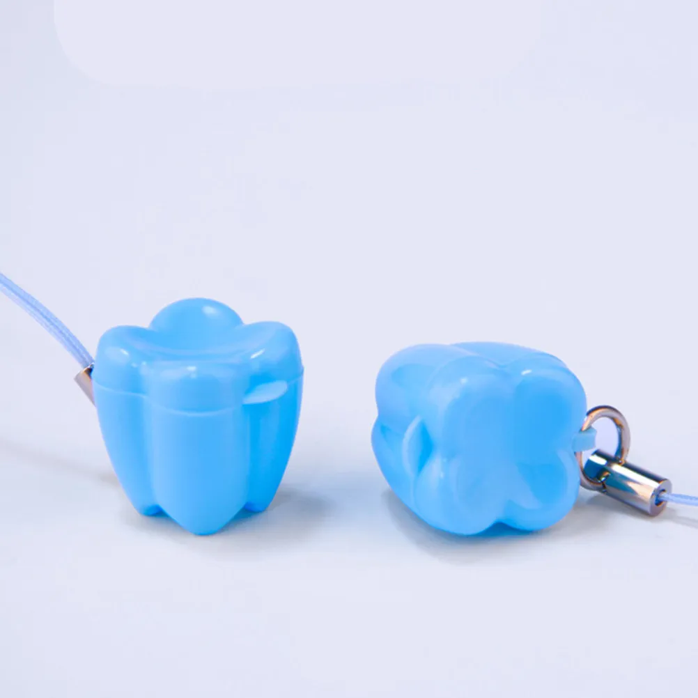 7Pcs Baby Teeth Storage Box Tooth Shape Children Dental Prize Premium Plastic Container for Tooth Collection Safety