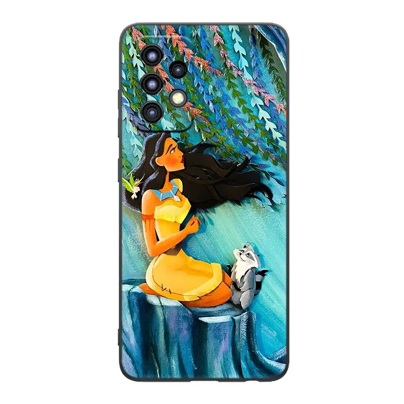 Disney Pocahontas Black Case For Samsung Galaxy A04S A04E A12 A13 A14 A22 A23 A32 A33 A34 A50 A51 A52S A53 A54 A70 A71 A72 A73