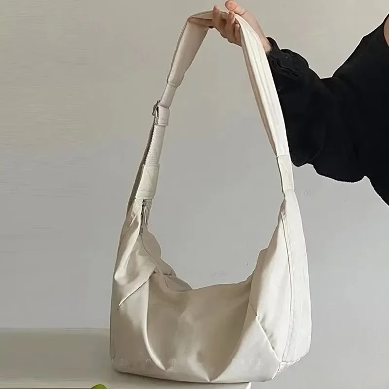 Borsa a tracolla da donna a forma di gnocco, borsa a tracolla Hobos, grande capacità, materiale nuovo stile
