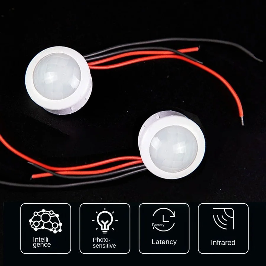 Muunnn DC 12V 24V PIR Infrared Motion Automatic Sensor Detector Smart IR Light Switch Human Body Induction Indoor Outdoor Lamp