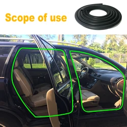 5M Black Round Shape Auto Car Door Edge Seal Protector Strip For BMW E60 E36 F10 F20 F30 Peugeot 206 207 Golf 6 7 Audi A3