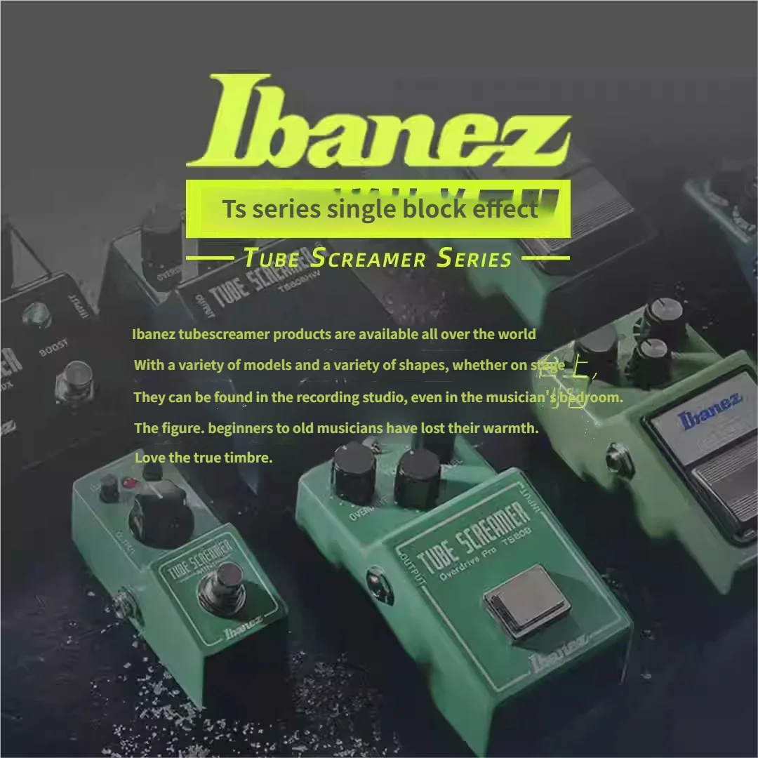 Generador de efectos de guitarra eléctrica Ibanez TS808/TS9/TMSini propulsor generador de efectos de sobrecarga de bloque único