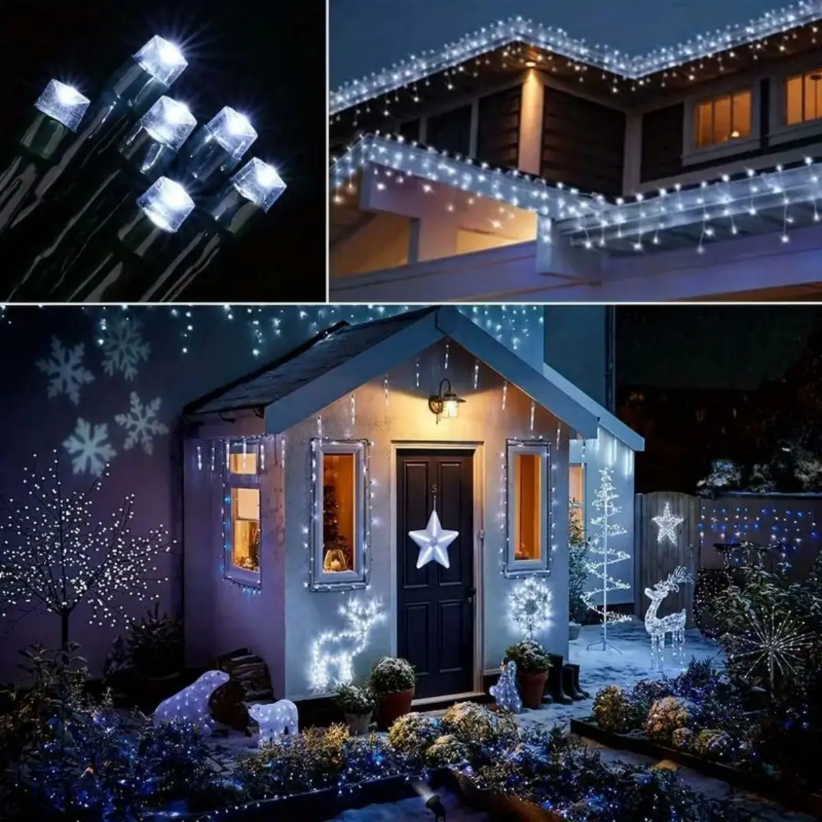 1PC 7M/12M/22M Solar energy decorative lights courtyard waterproof LED lights string star outdoor camping atmosphere lights
