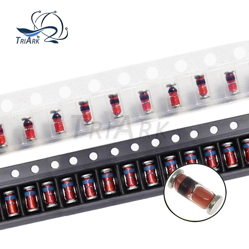 50/100/1000 개/몫 SMD 1N4148 LL4148 4148 LL34 스위칭 다이오드 1206 패키지