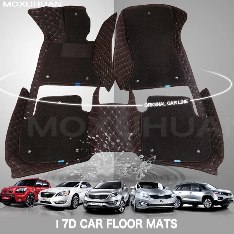 

Custom Double layered Wire Loop Luxury Car Leather Floor Mat For MG All Models MG ZT-T ZR ZT TF Car Accessories CarpetCover