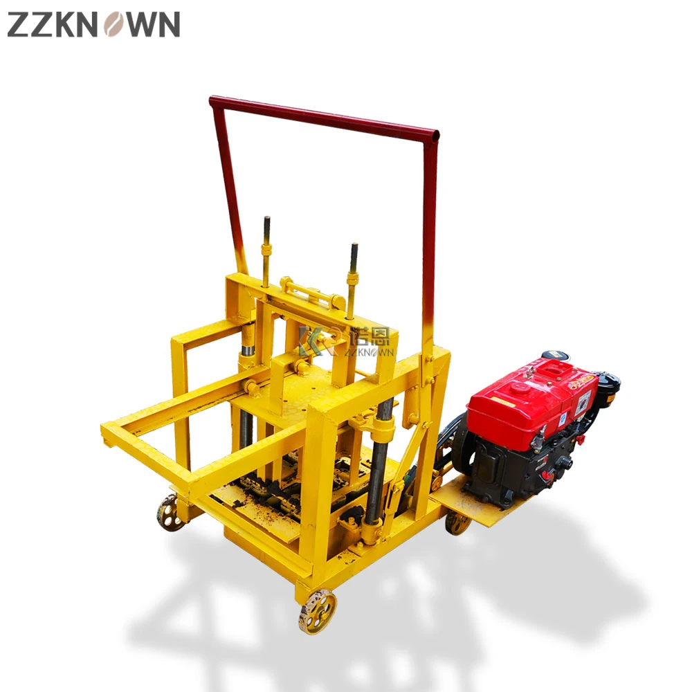 Diesel Concrete Block Machine Manual Concrete Hollow Machine Brick Making Equipment