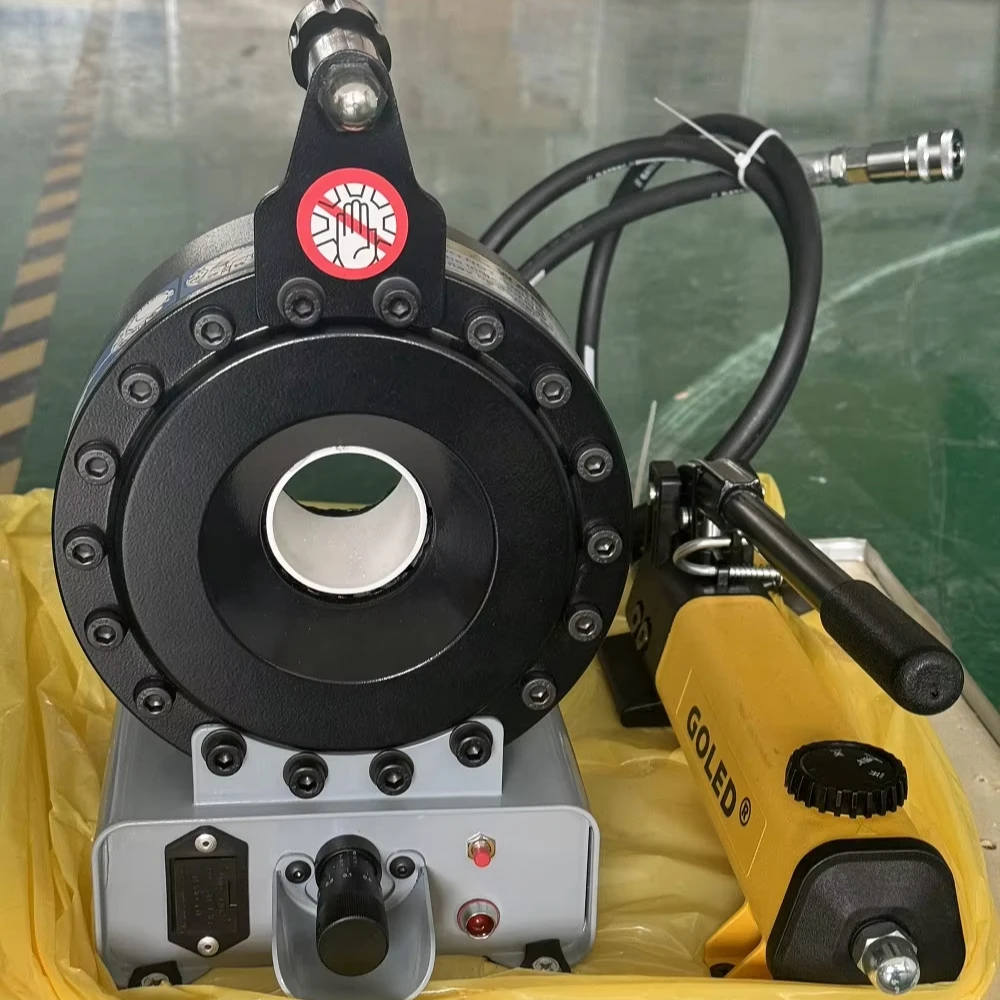 

Portable P16HP Hydraulic Hand Crimping Tool CE Split Manual Hydraulic Hose Crimping Machine Gear Pump Rubber Making Machinery