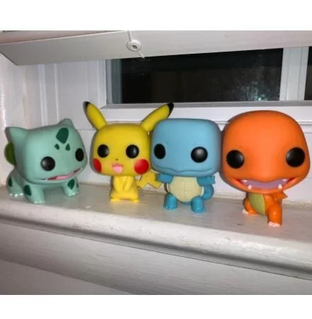 Funko Japanese Pokemons Anime Figure Pikachu Bulbasaur Squirtle Charmander Collection Model Toys Decoration Kawaii Doll KidsGift
