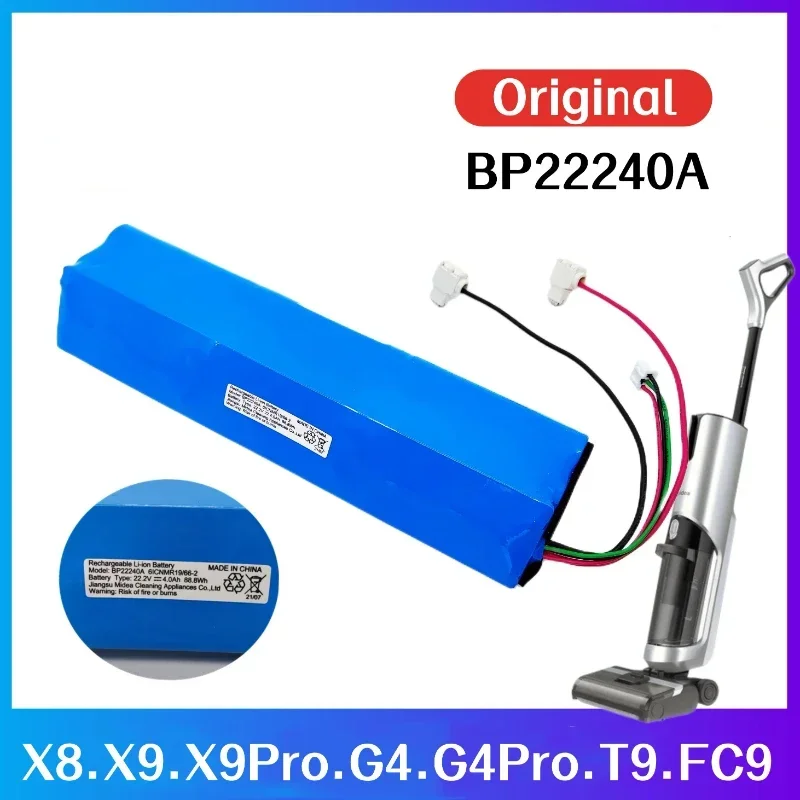 100%Original 4000mAh for Midea X8 X9 X9pro G4 G4pro T9 FC9 WD40 BP22240A Vacuum Cleaner Battery