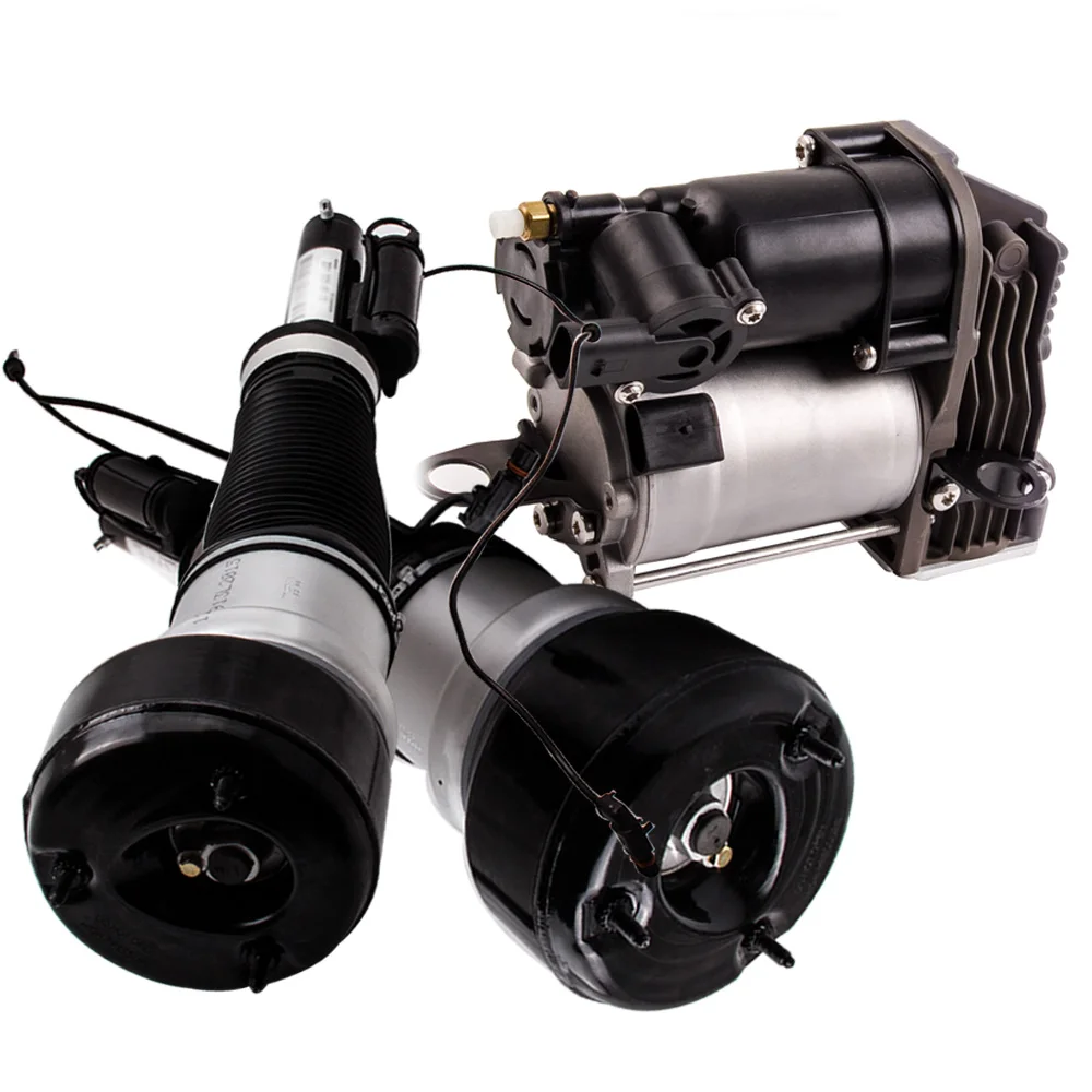 

2 передние пневматические подвесные стойки, комплект компрессорного насоса для Mercedes W221 S350 S550 для Mercedes Benz S Class W221 S320 2005-2013