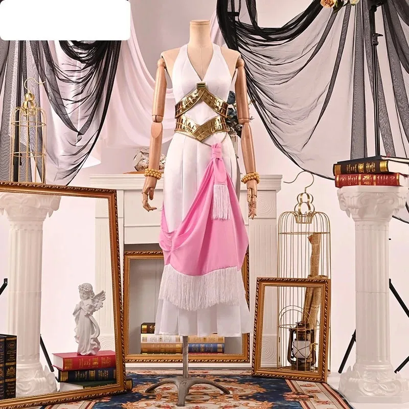 Anime una pieza Cosplay Nefeltari Live princesa vestidos elegantes capa rosa disfraces de juego de rol de Halloween peluca accesorios de pelo largo azul