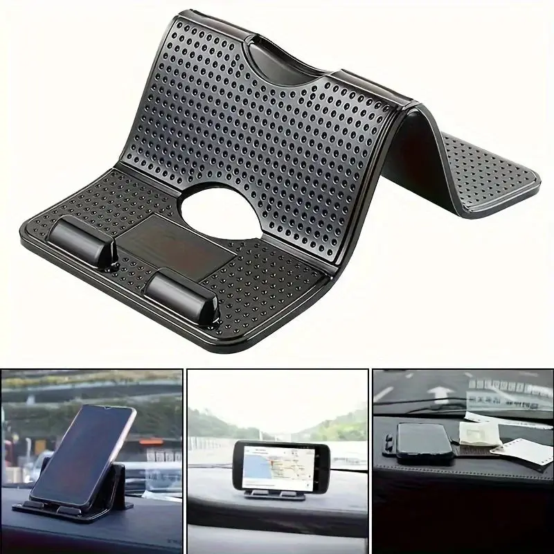 ที่ยึดแผงหน้าปัดรถยนต์แบบกาวเหนียวแน่นอเนกประสงค์ ที่ยึดโทรศัพท์ในรถยนต์แบบพับได้ นาโนกาวแบบถอดออกได้ไร้รอยต่อ