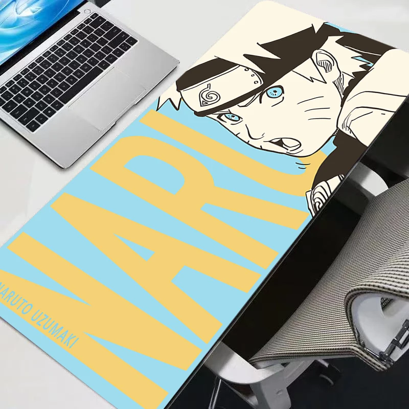 Keyboard Pad Laptop Japan Anime Mouse Pad Kawaii Naruto Uzumaki Extended Desk Mat PC Gamer Mousepad Office Carpet Home Table Pad