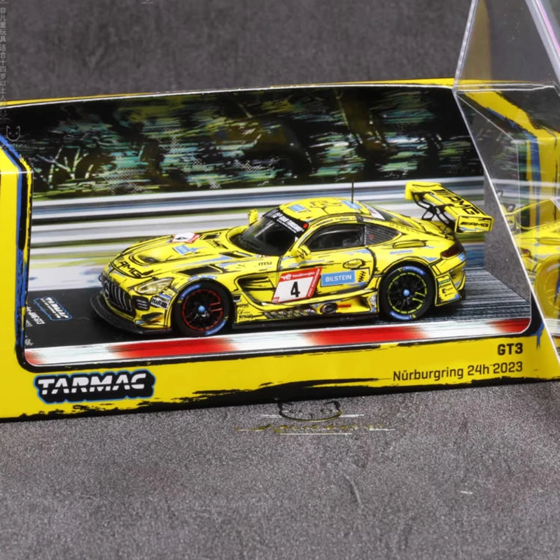TW 1/64 AMG GT3 Nurburgring 24h 2023 رسم خربش سبيكة سيارة نموذج مجموعة ثابتة زينت هدايا العيد اللعب #2