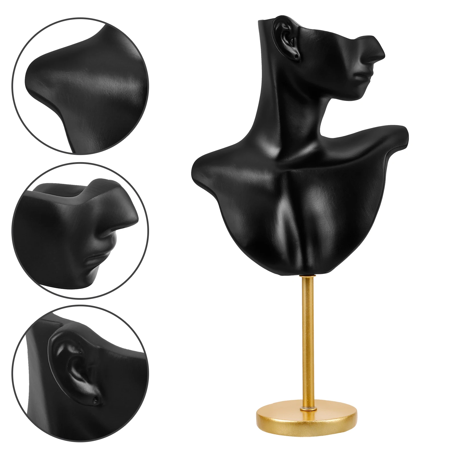 Earrings Display St Jewelry Storage Holder Necklace ganizer Zinc Alloy Mannequin Creative Rack Earring Holder Counter Props