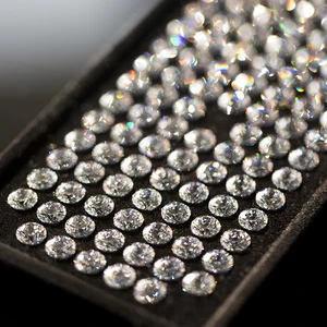 Runde geschnittene helle kubische Zirkonia -Steine für DIY -Schmuck, losen Zirkonstein, AAAAA -Weiße, 1000 Stcs/Beutel, 0,7 mm bis 2,0 mm 8 Hauptverkaufsstein Cubica - №4