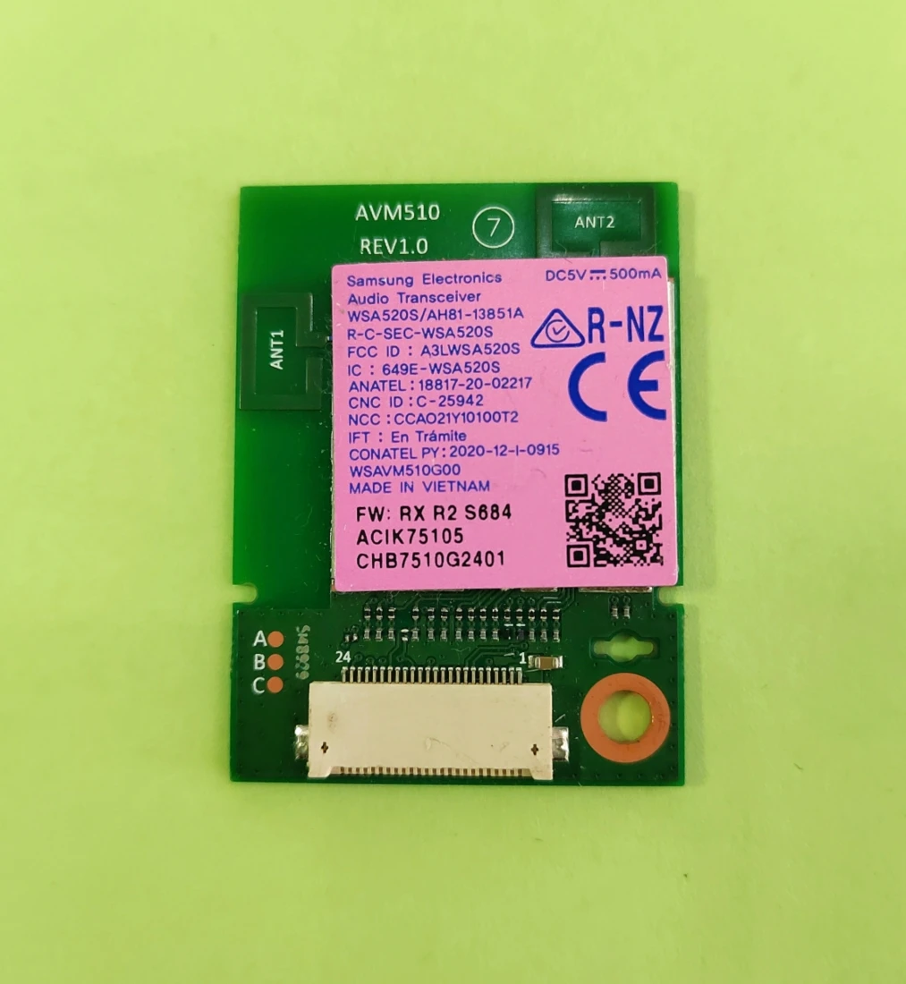 アクティブなサブウーファー、オーディオトランシーバー、a3lwsa520s、wsa520s、Bluetoothスピーカー、モジュラー649e-wsa520s、wavスマートm510g00、avm510用のAH81-13851A