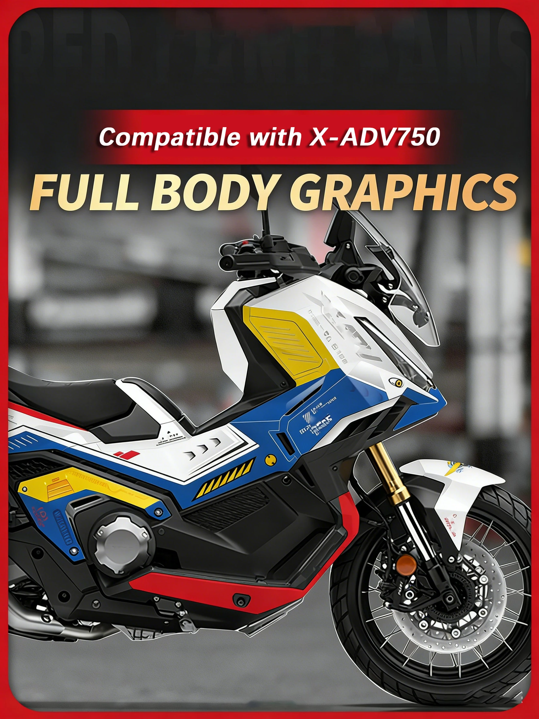 For 2025 X-ADV750 Motorcycle Full Body Decal Kit Thickened Wear-Resistant Protective Stickers