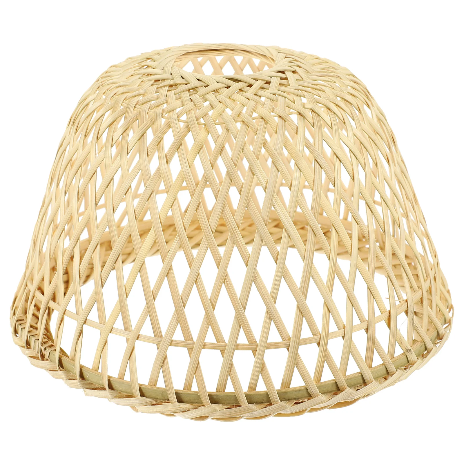 Bamboo Lampshade Screen Wall Hanging Light Fixtures Shades for Floor White Decor Woven Creative Accessory Accessories