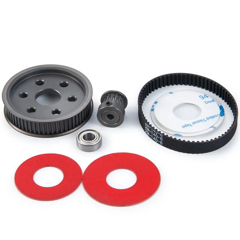 Excellenttqualityy-Motor Gear Belt Drive Transmission Gears System For 1/10 Axial SCX10 SCX10II 90046 RC Crawler Car Parts (5.0M