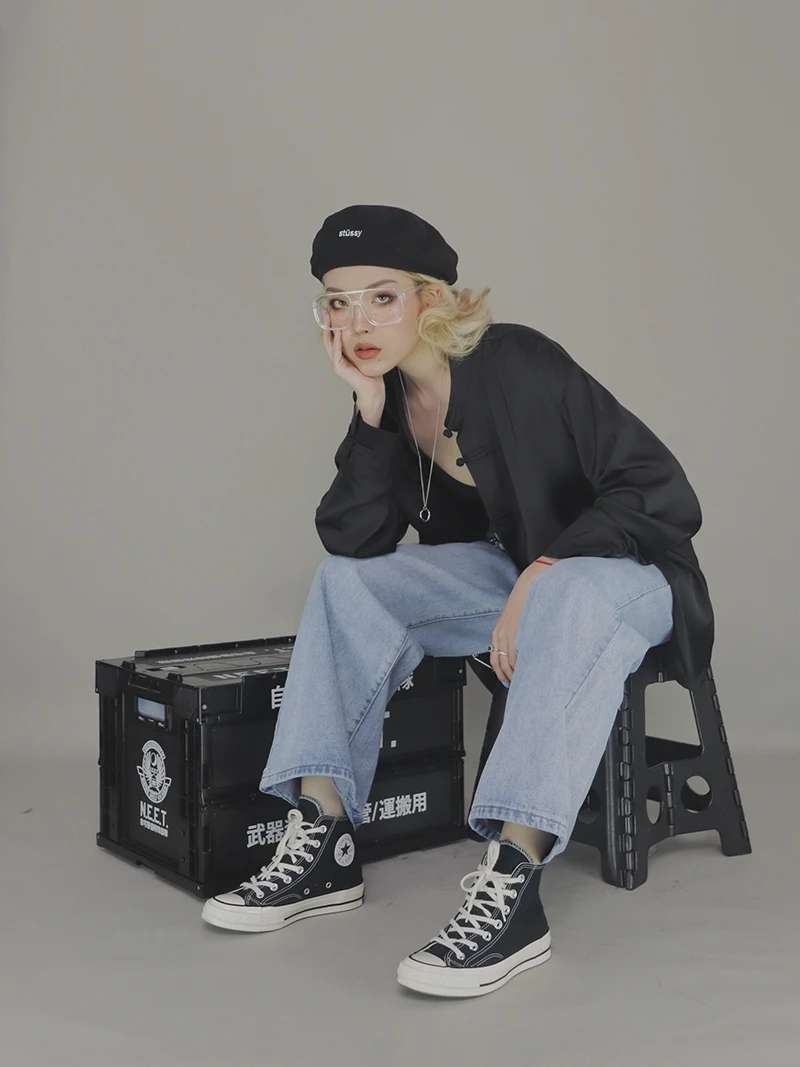 

Новое женское пальто EOH Original Design в китайском стиле, асимметричное, свободного прямого кроя, с эффектом похудения, на пуговицах, с атласными манжетами