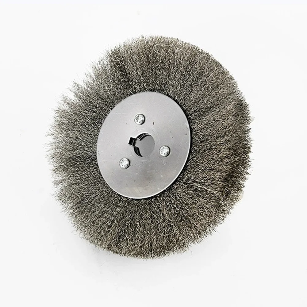 100/125/150mm Crimped Stainless Steel Wire Brush Wheel Grinder Abrasive Polishing Deburring Derusting Tools Wire Brush Wheel