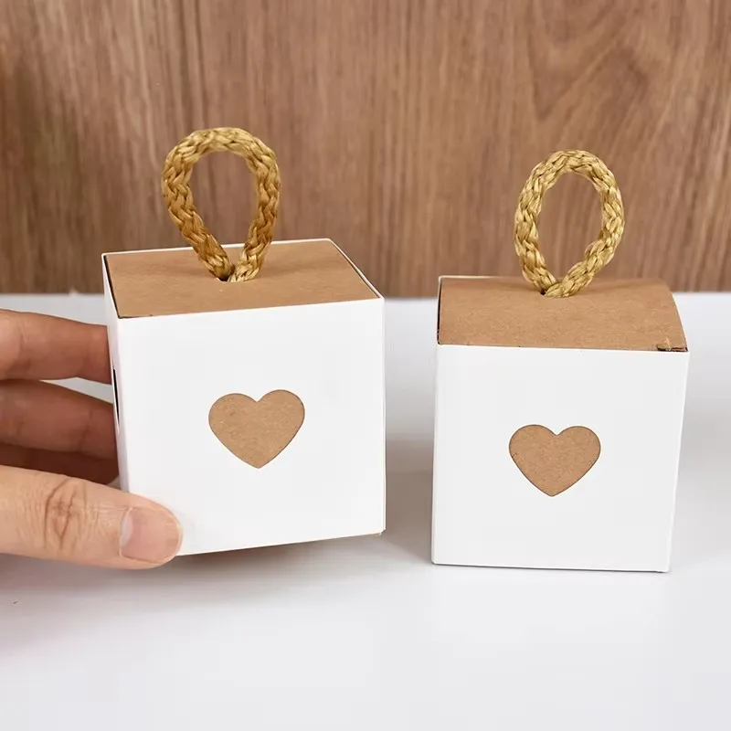 Boîtes cadeaux en forme de cœur pour bonbons, 5/10/15/20 pièces, cadeaux de mariage pour les invités, anniversaire, baby shower, emballage pour chocolats et biscuits, TMZ