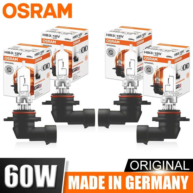 

OSRAM HB3 9005 12V 60W 3200K P20d ORIGINAL Line Галогенная лампа для фар ближнего и дальнего света для Lexus Honda Chevrolet